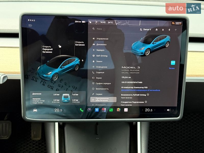 Седан Tesla Model 3 2019 в Одесі фото 15 Седан Tesla Model 3 2019 в Одесі