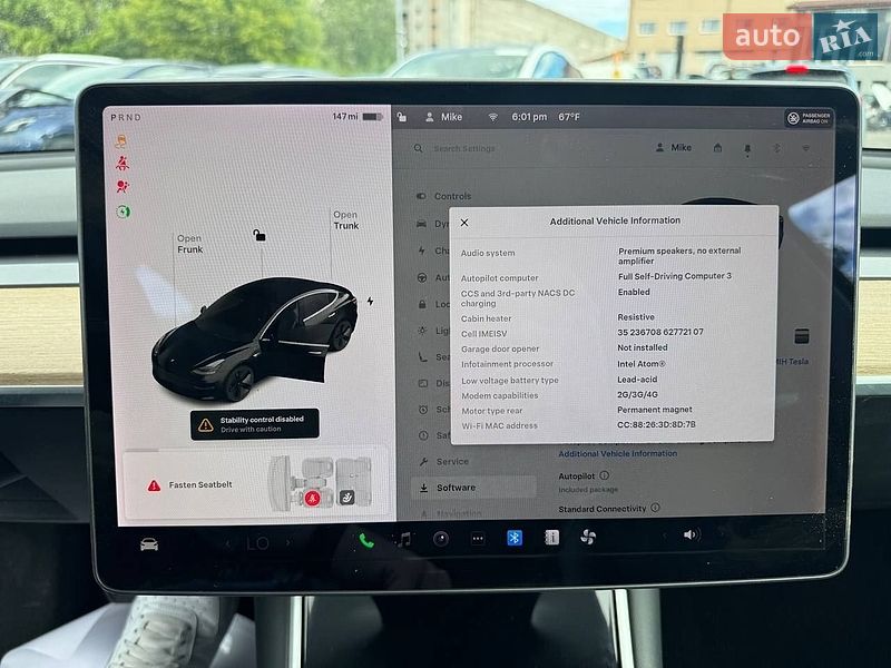 Седан Tesla Model 3 2020 в Луцке