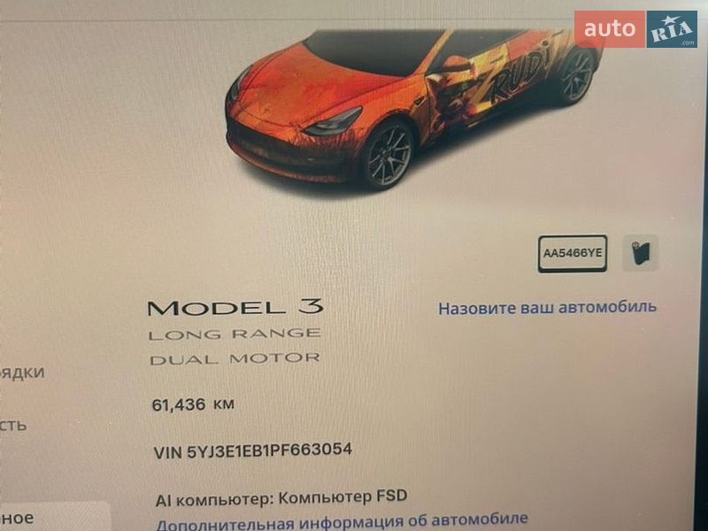 Седан Tesla Model 3 2023 в Полтаве