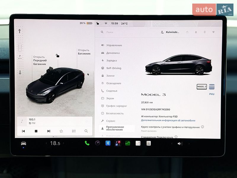 Седан Tesla Model 3 2024 в Києві