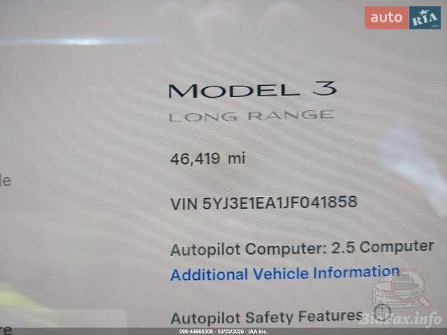 Седан Tesla Model 3 2018 в Одессе