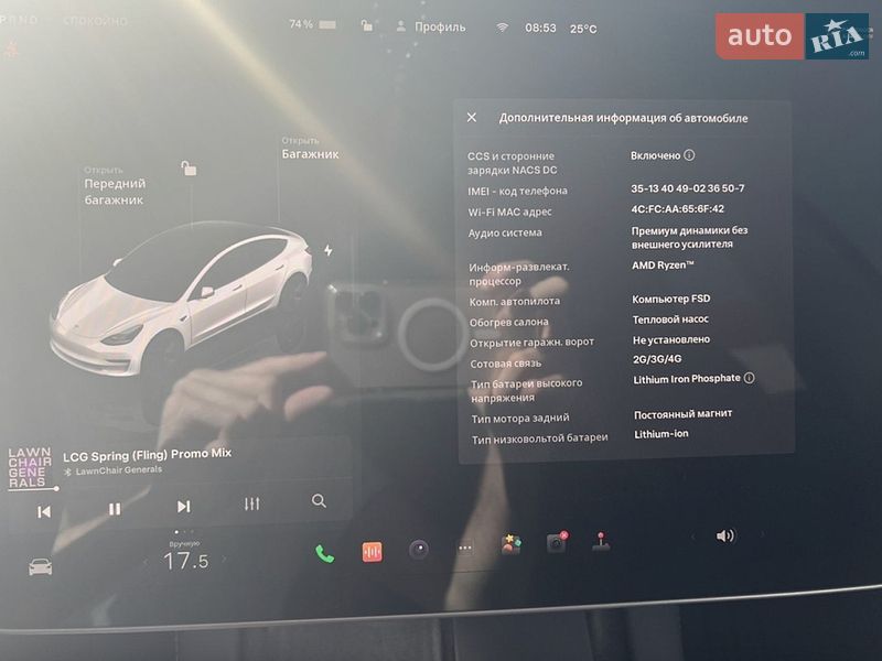 Седан Tesla Model 3 2023 в Киеве
