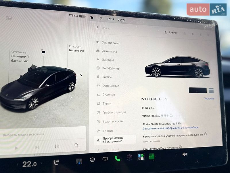Седан Tesla Model 3 2024 в Виннице