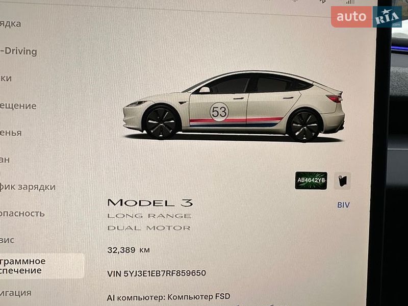 Седан Tesla Model 3 2024 в Виннице