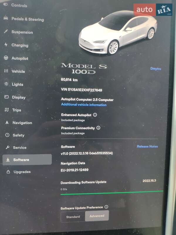 Лифтбек Tesla Model S 2017 в Хмельницком