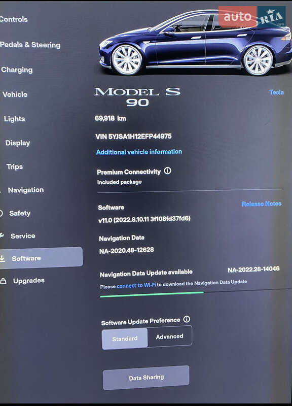 Ліфтбек Tesla Model S 2014 в Полтаві