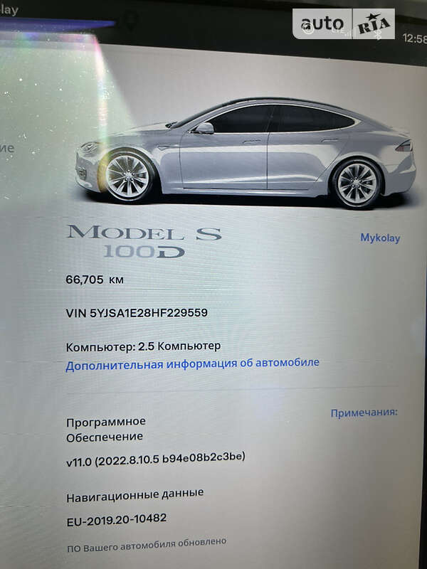 Лифтбек Tesla Model S 2017 в Запорожье