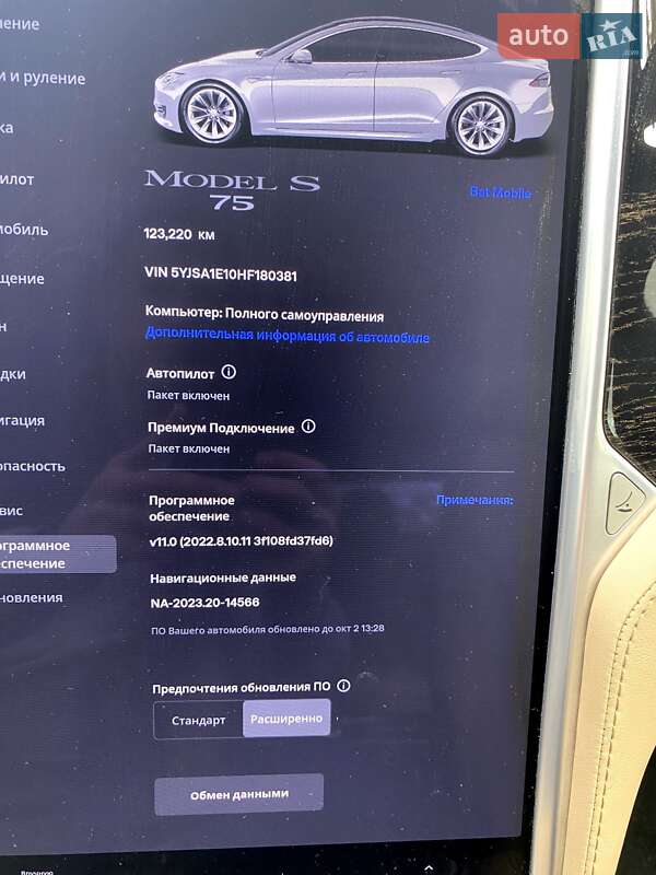 Ліфтбек Tesla Model S 2017 в Одесі