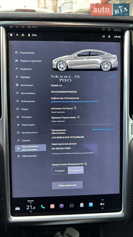 Лифтбек Tesla Model S 2015 в Ивано-Франковске фото 18 Лифтбек Tesla Model S 2015 в Ивано-Франковске