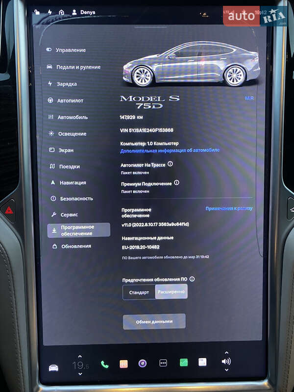 Лифтбек Tesla Model S 2016 в Житомире