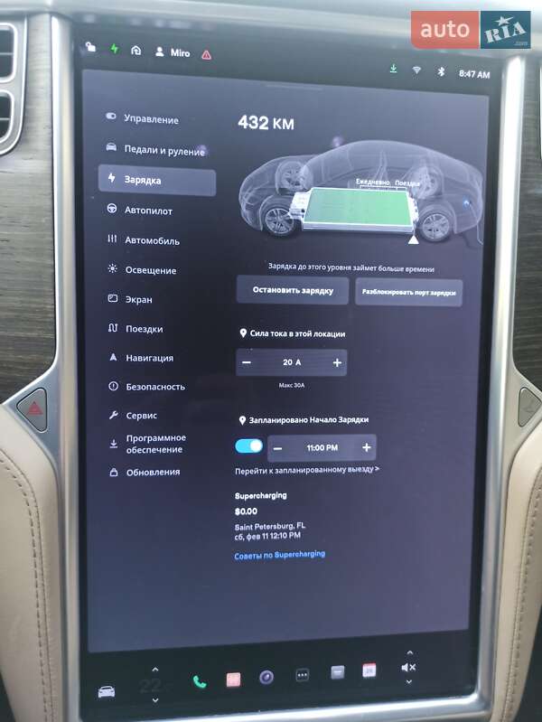 Лифтбек Tesla Model S 2015 в Ужгороде
