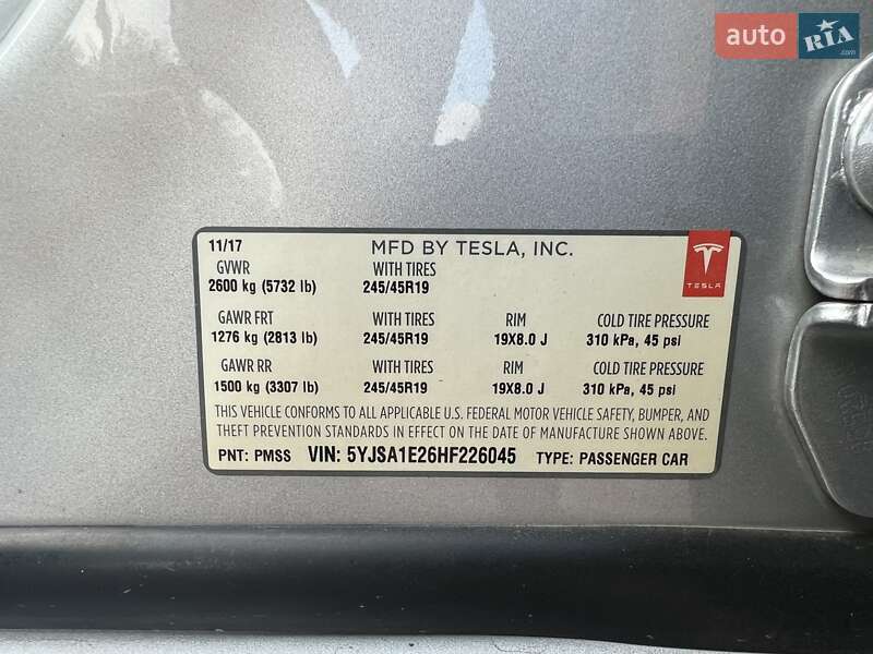 Лифтбек Tesla Model S 2017 в Одессе