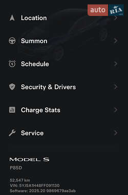 Ліфтбек Tesla Model S 2015 в 