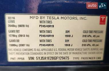 Лифтбек Tesla Model S 2016 в 