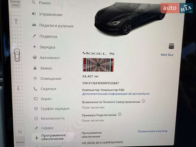 Ліфтбек Tesla Model S 2024 в Києві