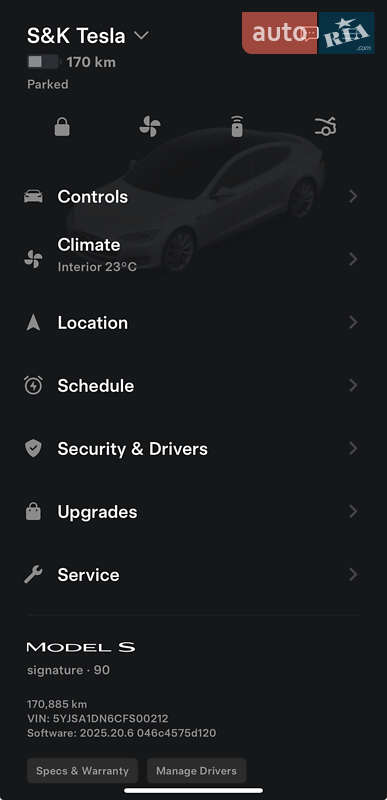 Ліфтбек Tesla Model S 2012 в Сумах