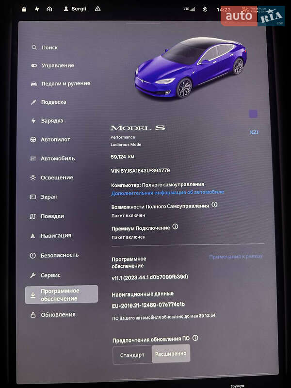 Лифтбек Tesla Model S 2019 в Киеве