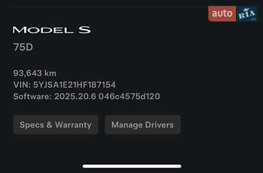 Лифтбек Tesla Model S 2017 в 