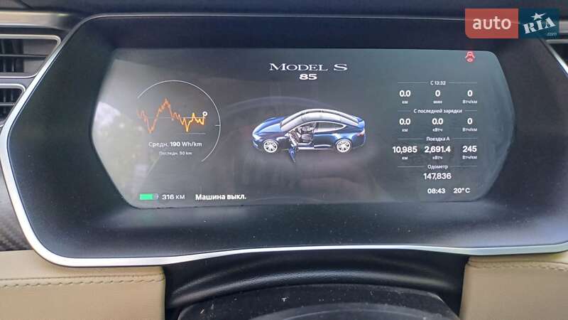 Ліфтбек Tesla Model S 2014 в Запоріжжі