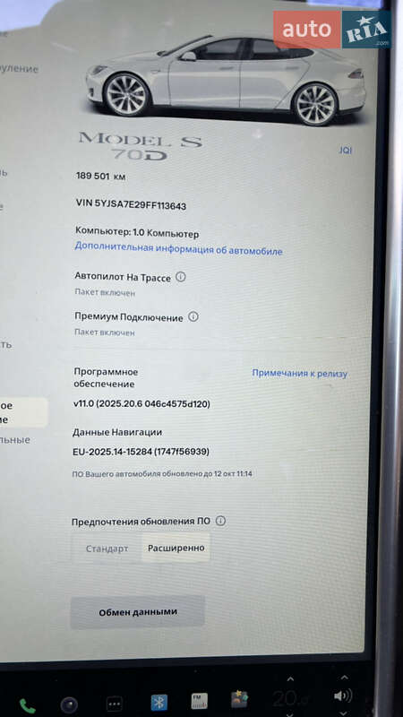 Ліфтбек Tesla Model S 2015 в Львові