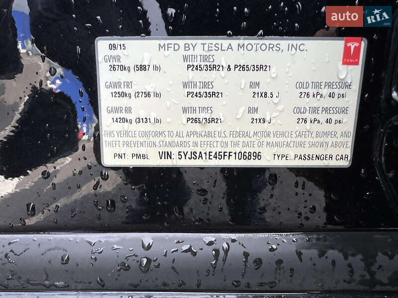 Лифтбек Tesla Model S 2015 в Ровно фото 6 Лифтбек Tesla Model S 2015 в Ровно