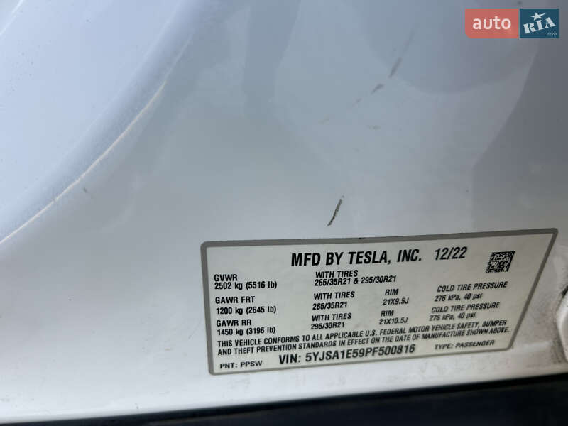 Лифтбек Tesla Model S 2022 в Львове фото 19 Лифтбек Tesla Model S 2022 в Львове