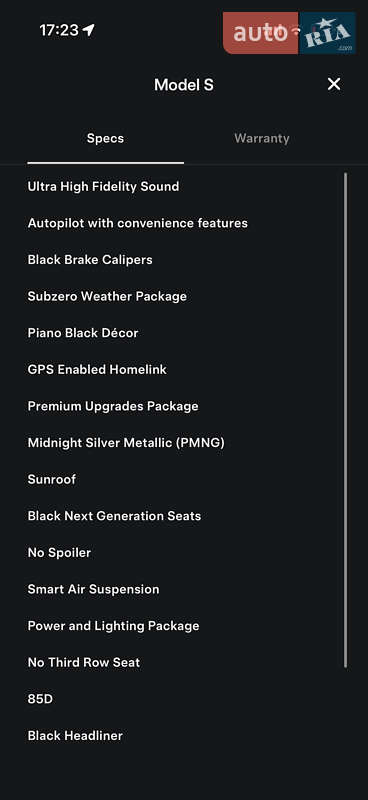 Лифтбек Tesla Model S 2015 в Ровно