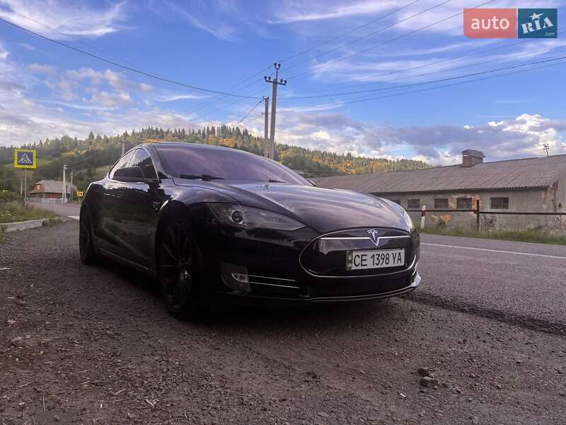 2013 Tesla Model-S, VIN 5YJSA2DP9DFP14368:plate — фото 1 (autoria)