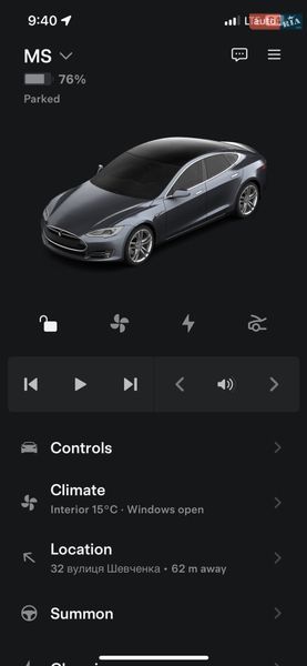 Лифтбек Tesla Model S 2015 в Львове