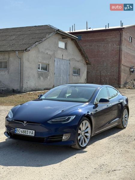 2017 Tesla Model-S, VIN 5YJSA1E2XHF203013:plate — фото 1 (autoria)