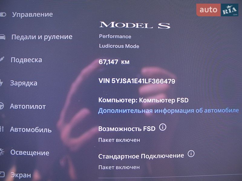 Лифтбек Tesla Model S 2020 в Ужгороде