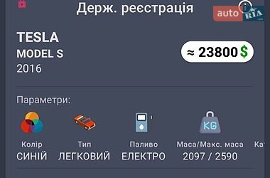 Лифтбек Tesla Model S 2016 в Киеве