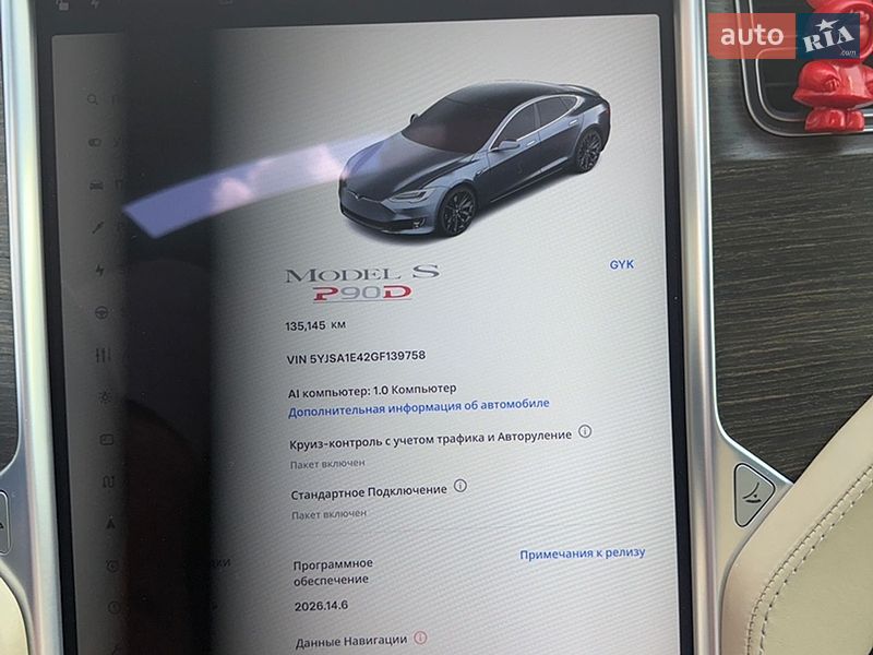 Ліфтбек Tesla Model S 2016 в Луцьку фото 16 Ліфтбек Tesla Model S 2016 в Луцьку