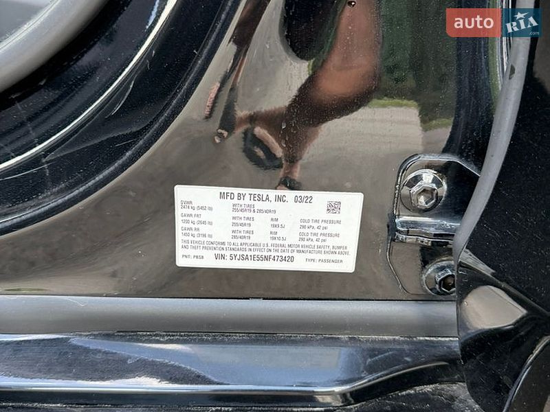 Лифтбек Tesla Model S 2022 в Львове