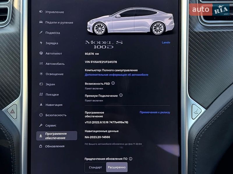 Ліфтбек Tesla Model S 2018 в Ужгороді фото 12 Ліфтбек Tesla Model S 2018 в Ужгороді