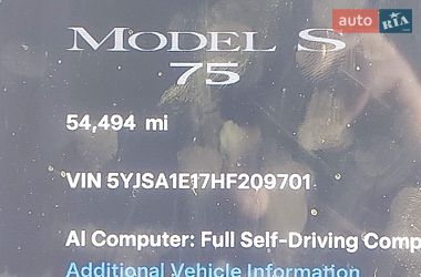 Лифтбек Tesla Model S 2017 в Тернополе