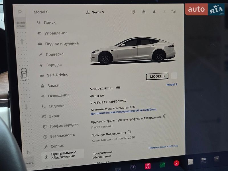 Ліфтбек Tesla Model S 2023 в Києві фото 28 Ліфтбек Tesla Model S 2023 в Києві