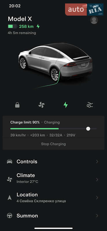 Внедорожник / Кроссовер Tesla Model X 2016 в Киеве
