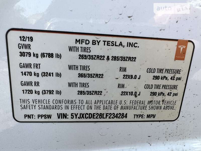 Позашляховик / Кросовер Tesla Model X 2019 в Одесі