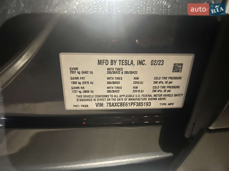 Внедорожник / Кроссовер Tesla Model X 2023 в Киеве фото 47 Внедорожник / Кроссовер Tesla Model X 2023 в Киеве