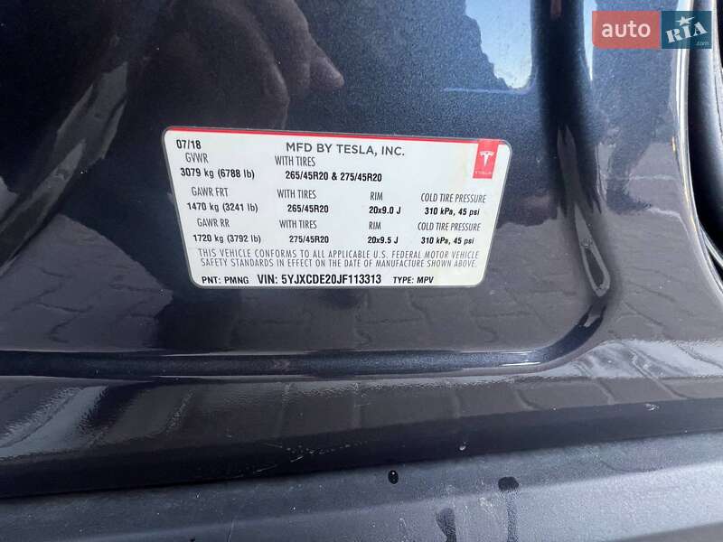 Внедорожник / Кроссовер Tesla Model X 2018 в Киеве