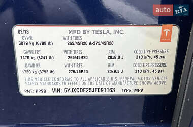 Внедорожник / Кроссовер Tesla Model X 2018 в 