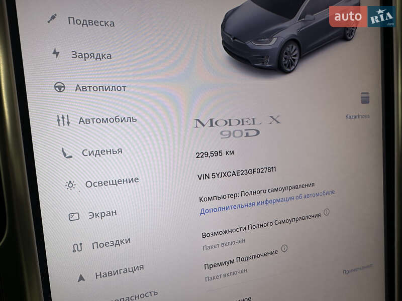 Позашляховик / Кросовер Tesla Model X 2016 в Харкові фото 31 Позашляховик / Кросовер Tesla Model X 2016 в Харкові