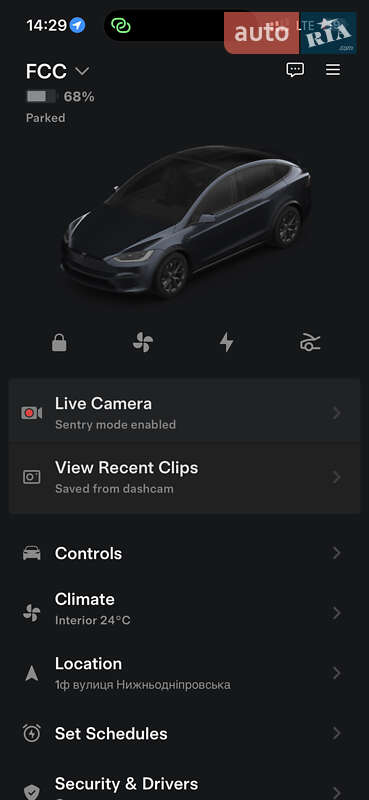 Внедорожник / Кроссовер Tesla Model X 2024 в Днепре