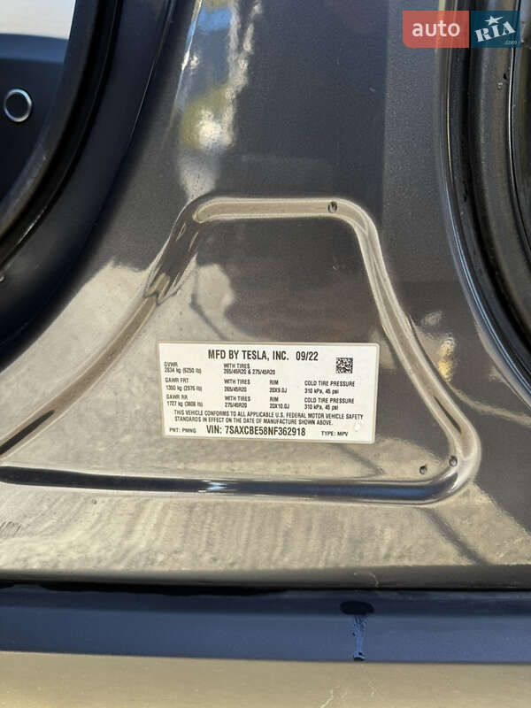 Внедорожник / Кроссовер Tesla Model X 2022 в Львове фото 23 Внедорожник / Кроссовер Tesla Model X 2022 в Львове