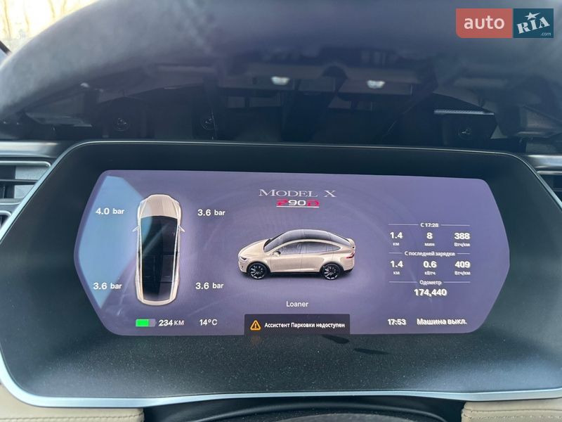 Позашляховик / Кросовер Tesla Model X 2016 в Києві