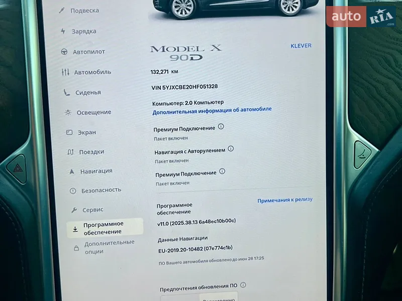 Tesla Model X 2017 VIN 5YJXCBE20HF051328 фото оголошення 10 з 55