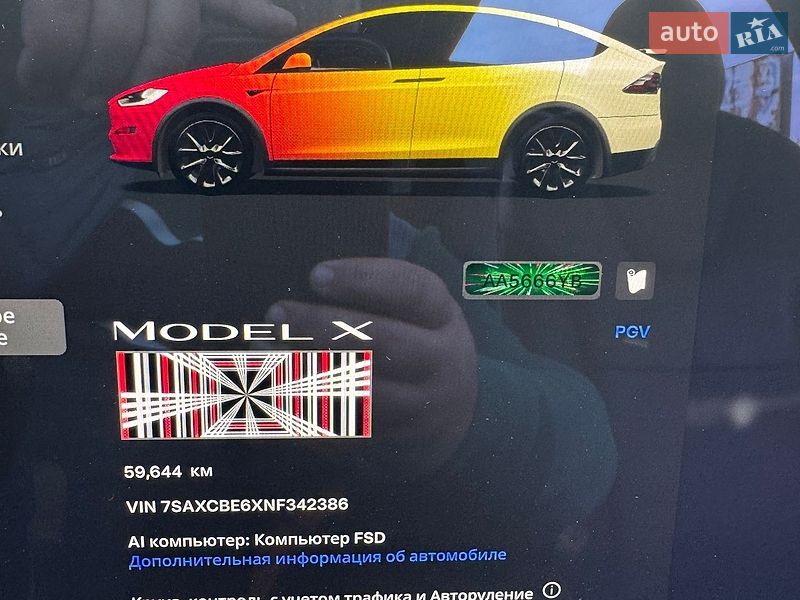 Внедорожник / Кроссовер Tesla Model X 2022 в Киеве