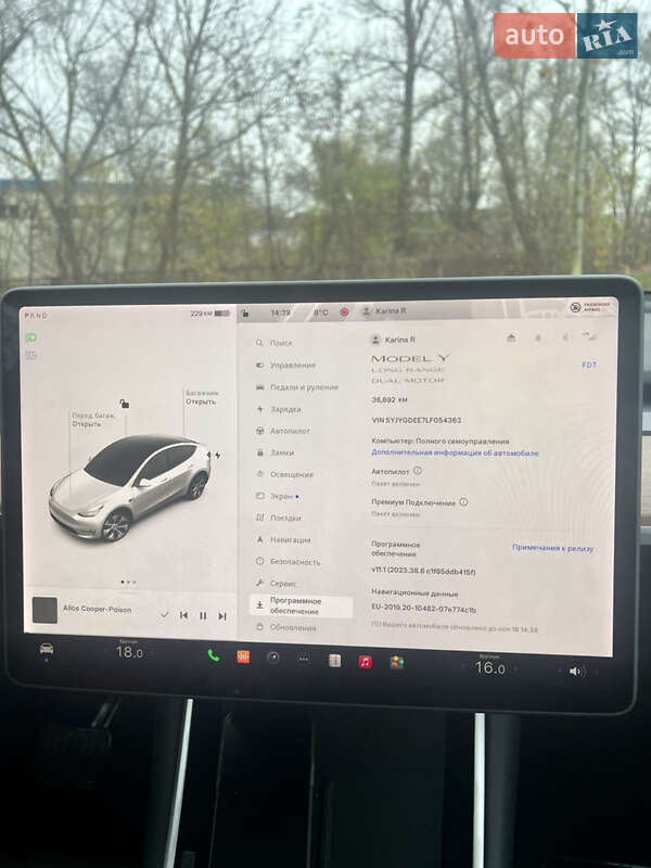 Позашляховик / Кросовер Tesla Model Y 2020 в Дніпрі