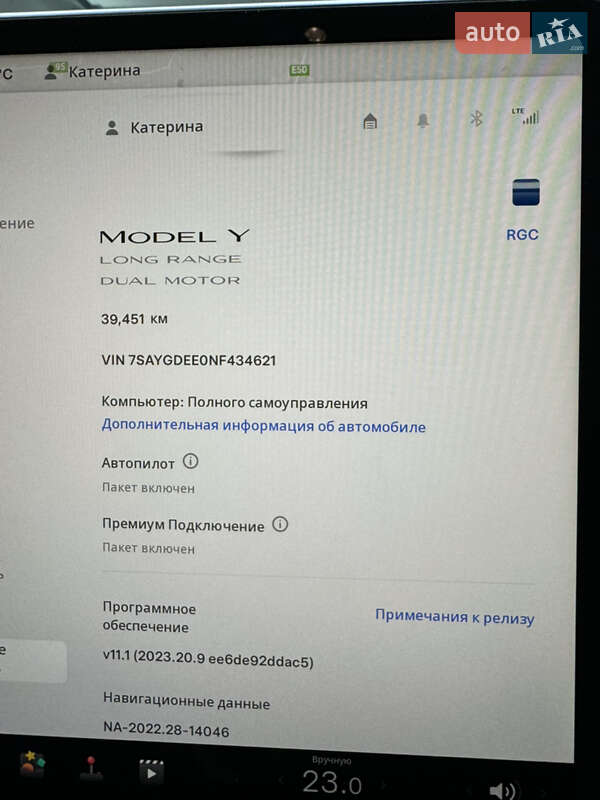 Внедорожник / Кроссовер Tesla Model Y 2022 в Виннице